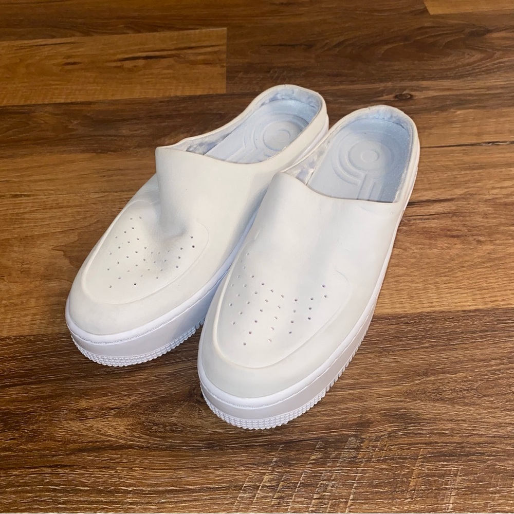 Nike White Mules